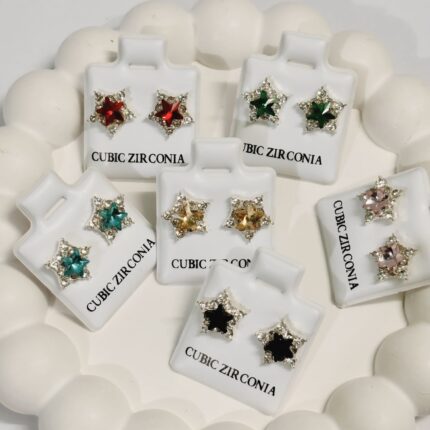 Twinkle Star CZ Studs