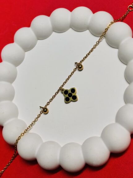 Black Enamel Monogram