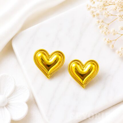 Golden Love Studs